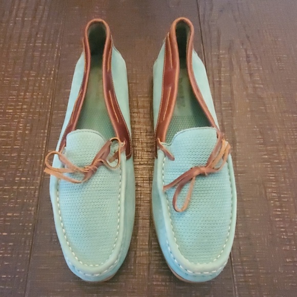Bally Other - Bally aqua driver with brown leather trim